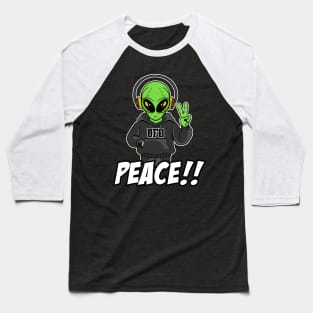 ALIEN PEACE IMAGE Baseball T-Shirt